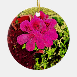 Blühende Garden-Symphonie Keramik Ornament