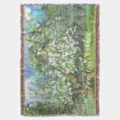 Blühende Gartenmalerei Aquarell Decke (Vorderseite Vertikal)