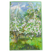 Blühende Gartenmalerei Aquarell Mittlere Geschenktüte (Vorderseite)