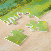 Blühende Gartenmalerei Aquarell Puzzle (Seite)