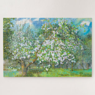 Blühende Gartenmalerei Aquarell Puzzle