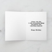 Blühende Geburtskarte Karte (Innenseite)