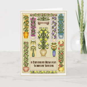 Blühende Geburtskarte Karte