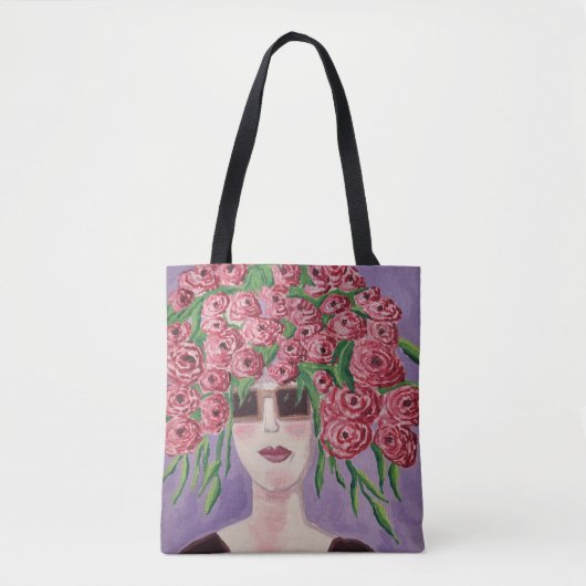 Blühende Gedanken: Mode trifft Flora Tasche (Vorderseite)