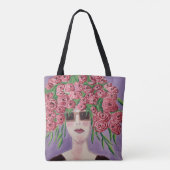 Blühende Gedanken: Mode trifft Flora Tasche (Rückseite)