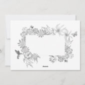 Blühende Gelbe Mutter Blumen Feiertagskarte (Rückseite)
