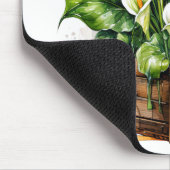Blühende gepflanzte Calla-Lilien-Blumen Mousepad (Ecke)