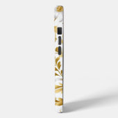 Blühende Goldblumenzweig auf weißem Hintergrund Case-Mate iPhone Hülle (Rückseite / Links)
