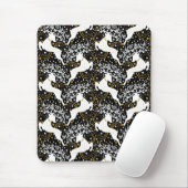 Blühende goldene Weihnachtsblume Hirsche Mousepad (Mit Mouse)