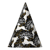 Blühende goldene Weihnachtsblume Hirsche Partyhütchen (Links)