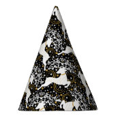 Blühende goldene Weihnachtsblume Hirsche Partyhütchen (Rechts)