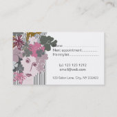 Blühende Göttin-einzigartige Geschäfts-Mode Terminkarte (Rückseite)