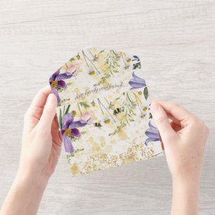 Blühende Harmonie: Frühsängereihe All In One Einladung