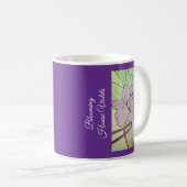 Blühende Hausveilchen Kaffeetasse (VorderseiteRechts)