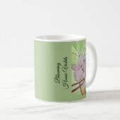 Blühende Hausveilchen Kaffeetasse (VorderseiteRechts)