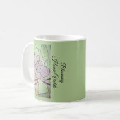 Blühende Hausveilchen Kaffeetasse (Vorderseite Links)