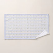 Blühende Heirloom-Blume Streifen Blaue Romance Badhandtuch Set (Handtuch)