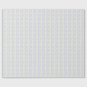 Blühende Heirloom-Blume Streifen Blaue Romance Geschenkpapier (Flach)