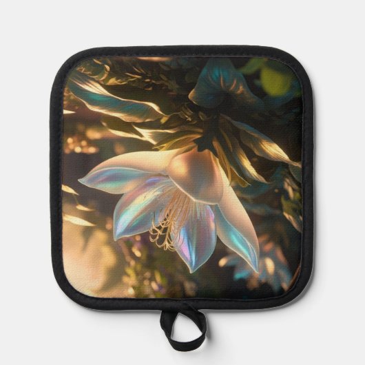 blühende Helle Topflappen (Vorderseite)