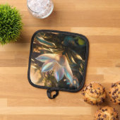 blühende Helle Topflappen (Oben Unten)