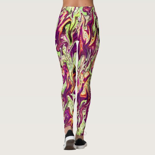 Blühende Herbstfarben... Leggings (Rückseite)