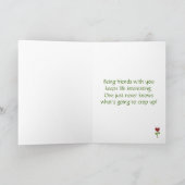 Blühende Herz-Blume - Freundschaft Karte (Innenseite)