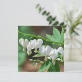 Blühende Herz-Einladungen Einladung (Stehend Vorderseite)