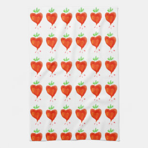 Blühende Herzen Handtuch