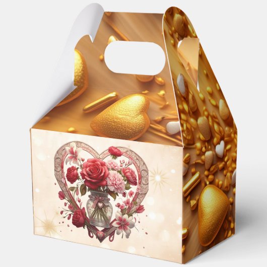 "Blühende Herzserenade" Geschenkschachtel (Rückseite)