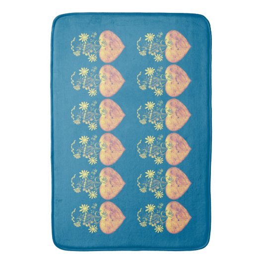 Blühende Hitze Badematte (Vorderseite Vertikal)