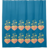 Blühende Hitze Duschvorhang (Vorderseite)