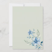 Blühende Hochzeit der Botanischen Marine Einladung (Rückseite)