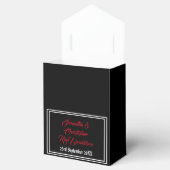 Blühende Hochzeit des schwarzen und roten Gothisch Geschenkschachtel (Geöffnet)