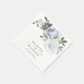 Blühende Hochzeit mit blühenden Blütenblüten Serviette (Ecke)