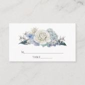 Blühende Hochzeit mit blühenden Wasserfarben Platzkarte (Vorderseite)