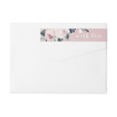 Blühende Hochzeit mit botanischer Rotzunge (Rückseite)