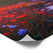 Blühende Hoffnung im Wald Poster (Ecke)