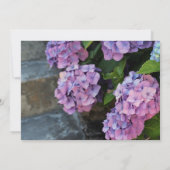 Blühende Hydrangea Geburtstagsparty Einladung (Rückseite)
