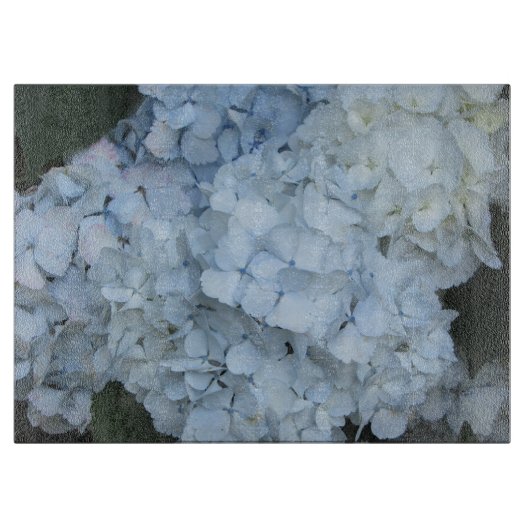 Blühende Hydrangeas Schneidebrett (Vorderseite)