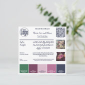 Blühende Identität: Stimmungskarte für Florist Einladung (Stehend Vorderseite)