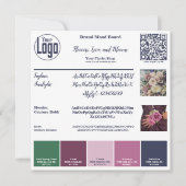 Blühende Identität: Stimmungskarte für Florist Einladung (Vorderseite)