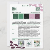 Blühende Identität: Stimmungskarte für Florist Einladung (Vorderseite)