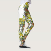 Blühende Illustrationen Leggings (Rechts)
