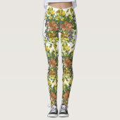Blühende Illustrationen Leggings (Vorderseite)