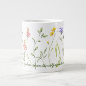 Blühende Inspiration Jumbo-Tasse (Vorderseite)