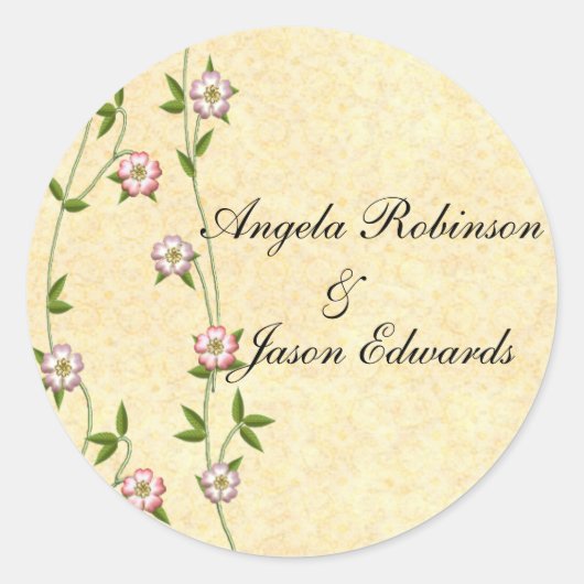 Blühende Ivy-Umschlag Aufkleber (Vorderseite)