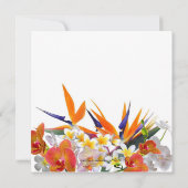 Blühende Joy-Tropical-Blume Geburtstagsparty Einladung (Rückseite)