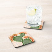Blühende Kakteen Getränkeuntersetzer (Rechte Seite)