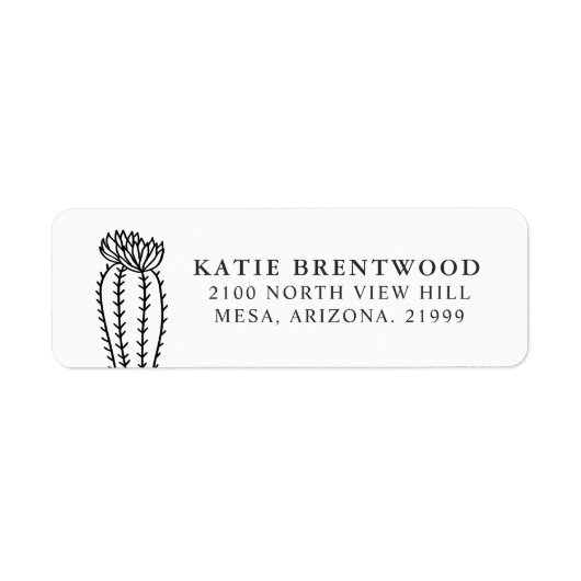 Blühende Kakteen | RÜCKSENDEADRESSE (Vorne)