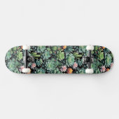 Blühende Kakteen und Sukkulente Skateboard (Horizontal)